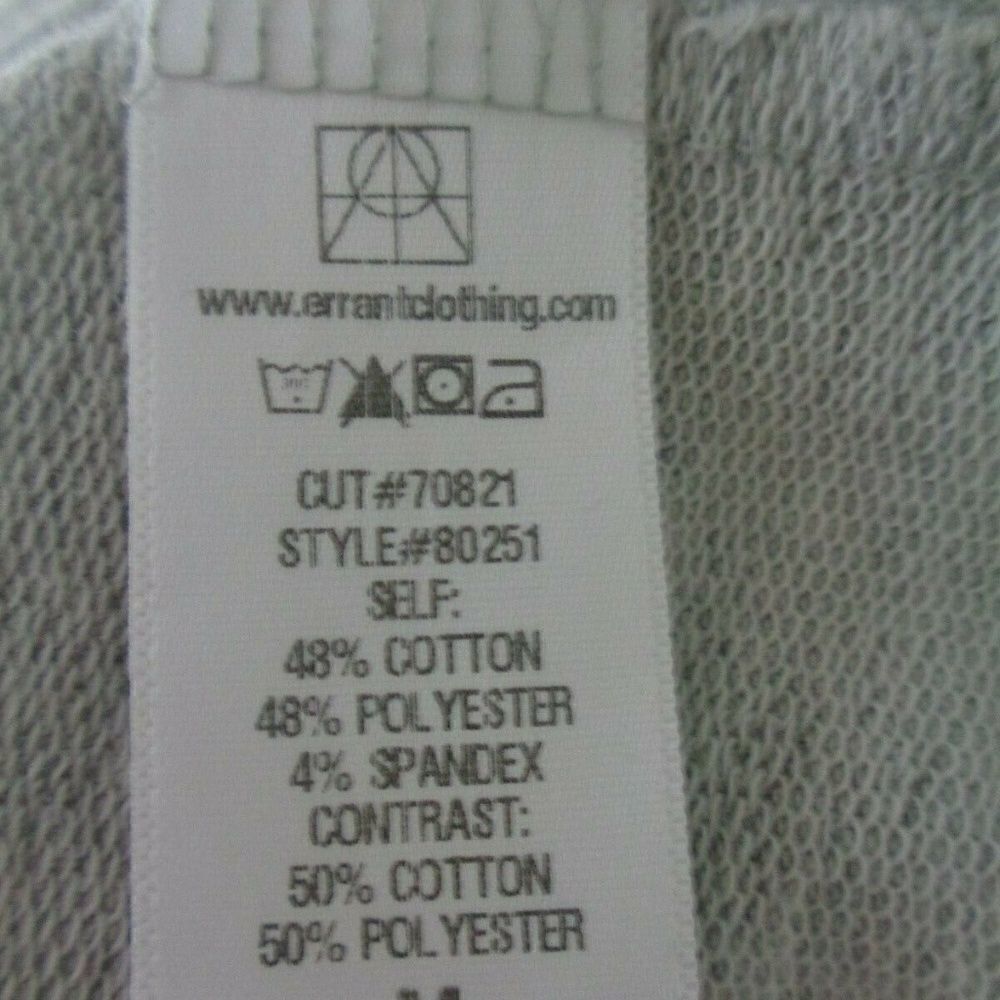 Errant Womens Sweater Size Medium Gray Open Back - Picture 4 of 4
